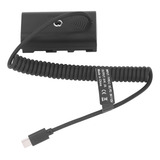 Acoplador De Adaptador Dc De Bateria Fictícia Tipo C Para Np