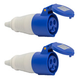 Acoplador Tomada Industrial 16a 6h 220 240v 2p t 02