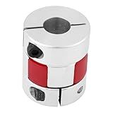 Acoplamento De Eixo De Ameixa Flexível De 1 Unidade Acoplador De Codificador De Motor De Passo CNC Acoplador De Acoplamento De Eixo De Ameixa De Liga De Alumínio Conecta D25 L30 10mm 12mm 