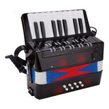 Acordeão De 8 Baixos Piano Musical Teclado Brinquedo Tre