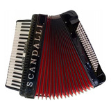 Acordeon 120 Baixo Scandalli Preta frete Grátis Todo Brasil