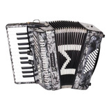 Acordeon 48 Baixos Michael Acm4803n Preto Perolado Com Case