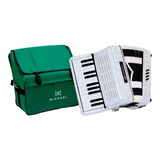 Acordeon Acm0822 Pwh De 8 Baixos Branco Perolado Michael