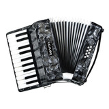 Acordeon Sanfona 8 Baixos Semi Profissional Benson Bac08 Bk