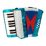 Acordeon Sanfona Infantil Semi Profissional 8 Baixos Notas