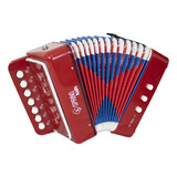 Acordeon Spring Spk 73vm Infantil Vermelho