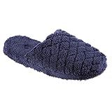 Acorn Pantufa Feminina Acolchoada Para Spa Azul Marinho 8 9