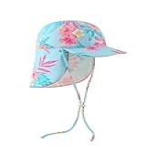 Acqua Di Mare Chapéu Infantil Boné Infantil Proteção UV 50 Azul Florido Bebês 3 A 18 Meses 