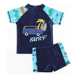 Acqua Di Mare Conjunto Banho Menino Camiseta Uv E Sunga