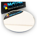 Acrílico Espelho Prata 2mm 01 Círculo De 20cm