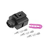ACROPIX 1 Conjunto No 1J0973703 Kit De Clipe De Plugue Adaptador De Conector Fêmea Selado De 3 Vias Para VW Para Peças De Carro Audi