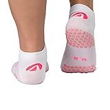 Acte Meia De Hidroginástica Antiderrapante F15 BR Branco E Rosa