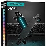 ActionGlow Sistema De Iluminação LED Longboard Skate  AG2    7 Modos De Cor  100  à Prova D água  Super Brilhante  Visível A Mais De 800 Metros  Fácil Instalação Em 5 Minutos