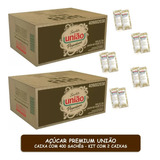 Açúcar União Premium Caixa C  400 Sachês   Kit C  2 Caixas