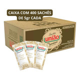 Açúcar União Sache 5g Refinado Premium Caixa C  400 Unidades