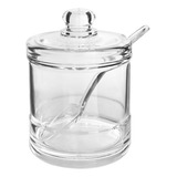 Açucareiro Acrílico Transparente Com Colher 200ml