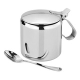 Açucareiro C Colher Em Inox Class Home