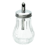 Açucareiro Com Tampa Lyor De Vidro E Aço Inox 7 5cm X 14cm