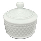 Açucareiro De Porcelana Com Tampa Porta Açúcar De Louça 280