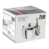 Açucareiro Inox C Tampa E Colher Acucareiro Qualidade Top