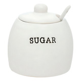 Açucareiro Porta Açúcar Em Porcelana C Colher Luxo Grande