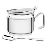 Açucareiro Tramontina Aço Inox C Pá Lady 10cm 0 6l Cor Aço Inoxidável