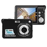 Acuvar Câmera Digital Megapixel De 18 MP Com Tela LCD De 2 7 Polegadas  Bateria Recarregável  Foto E Vídeo HD Para Fotografia Interna E Externa Para Adultos  Crianças  Preto 