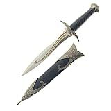 Adaga élfica Medieval De Fantasia De 28 Cm Para Coleção Presente Ou Cosplay Personagens Renascentistas A Fair Preto 