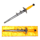 Adaga Medieval Osato 39cm Aço Com Capa Decoração