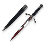 Adaga Templária Medieval Cruzadas Decorativa Com Bainha