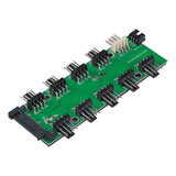 Adaptador 10 Fan E Cooler 3 Ou 4 Pinos Pwm Hub Splitter