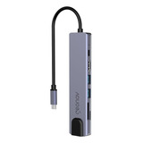 Adaptador Air Pro Macbook Para M1 Hdmi Thunderbolt Usb C Hub