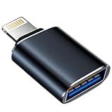 Adaptador Apple Lightning Para Câmera USB- Cabo OTG USB 3-0 Para IPhone-iPad Para Conectar Leitor De Cartão- Pen Drive USB- Disco U- Teclado- Mouse- Hubs- MIDI- Plug - Play