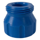 Adaptador Azul Para Garrafa Pet Com Junta De Silicone