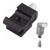 Adaptador Base Sapata Flash Rosca 1 4 Cold Tripé F001