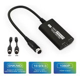 Adaptador Bitfunx Hdmi Mega Drive 1 E 2 Genesis E Neo Geo