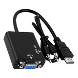Adaptador Cabo Conversor Hdmi Para Saída Vga Com Áudio P2