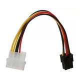 Adaptador Cabo Vga Pci ex 6 Pinos 1 Molex Fonte 002