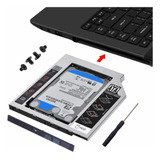 Adaptador Caddy 2 Hd Ssd Dvd Notebook 9mm 9 5mm Universal