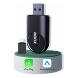 Adaptador Carplay E Android Auto Sem Fio Wireless Usb Bt 5 0