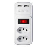 Adaptador Carregador C 2 Tomadas E 2 Usb Intelbras