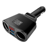Adaptador Carregador Duplo 12 24v Usb Isqueiro Carro Estilo