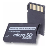 Adaptador Cartão Memoria Memory Stick Pro Duo Micro Sd
