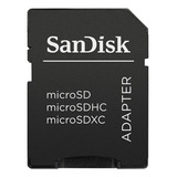 Adaptador Cartão Memória Sandisk Micro Sd P cartão Sd Preto