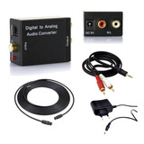 Adaptador Conversor Audio Digital Estereo Aux P2 Analogico