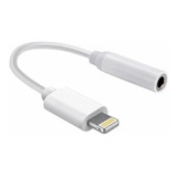 Adaptador Conversor Cabo Fone Ouvido Para iPhone Branco