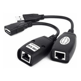 Adaptador Conversor Extensor Usb Via Cabo Rede Rj45 Até 45m