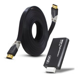 Adaptador Conversor Hdmi Para Ps2 E Cabo Hdmi Alta Resolução