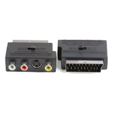 Adaptador Conversor Rca Para Scart Av S video Saída Scart