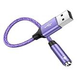 Adaptador De áudio USB Para Conector De 3 5 Mm Cabo USB Para Cabo Auxiliar Placa De Som Estéreo Externa USB Macho Para Fone De Ouvido TRRS Fêmea De 3 5 Mm Para PS4 PS5 Fone De